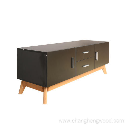 solid wood legs tv cabinet